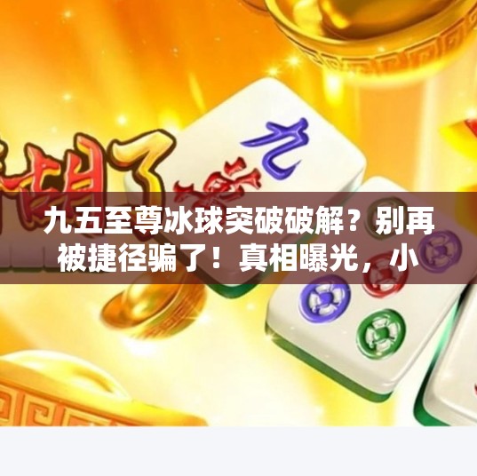 九五至尊冰球突破破解？别再被捷径骗了！真相曝光，小心踩坑！九五至尊冰球突破破解