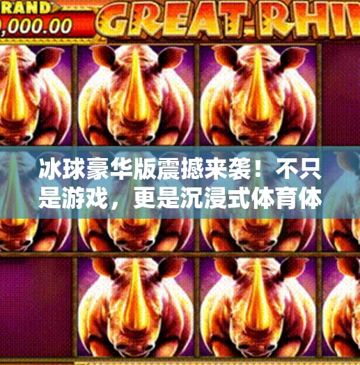 冰球豪华版震撼来袭！不只是游戏，更是沉浸式体育体验革命！突破冰球豪华版最新