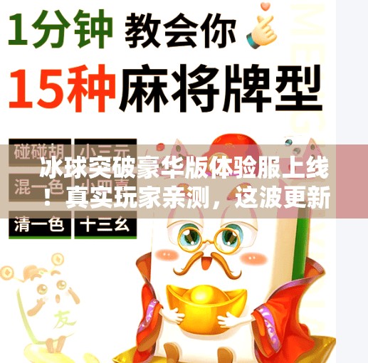 冰球突破豪华版体验服上线！真实玩家亲测，这波更新值不值？冰球突破豪华版体验服