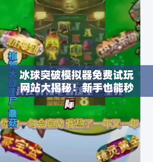 冰球突破模拟器免费试玩网站大揭秘！新手也能秒变高手的隐藏玩法！冰球突破模拟器免费试玩网站