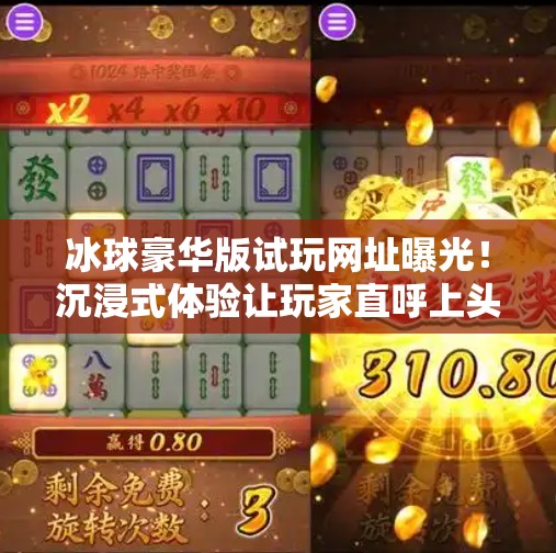 冰球豪华版试玩网址曝光！沉浸式体验让玩家直呼上头！突破冰球豪华版试玩网址